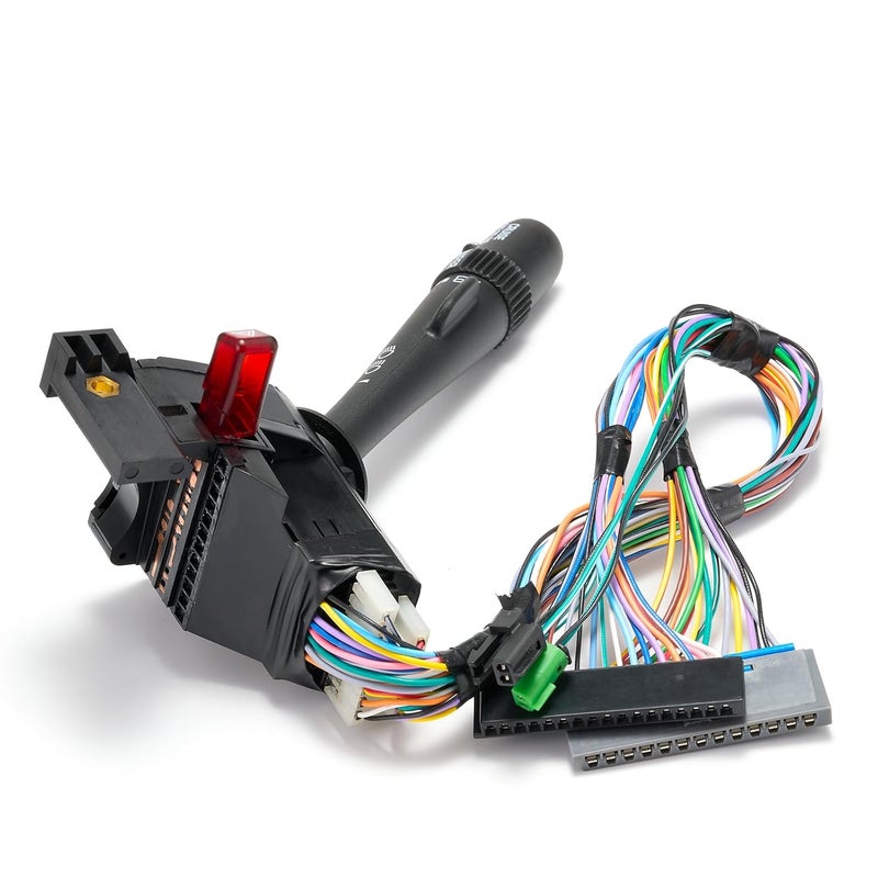 Lin Cin Yin Turn Signal Switch for 1999-2002 Chevy Silverado Avalanche Tahoe Suburban GMC Sierra Yukon 1500 2500 3500 Cadilla Escalade Multifunction Wiper Control, Washers, Hazard, Cruise Control 26100839 CBS1038 - Image 3